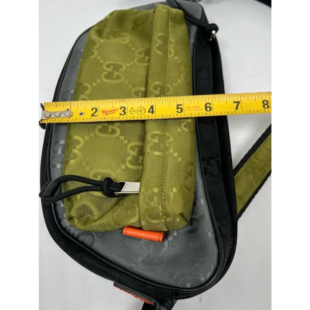 Gucci Men's Green Match Medium Gg Crossbody Bag